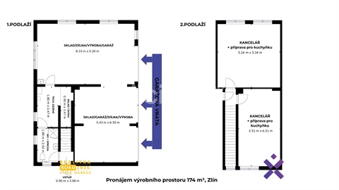 Pronájem výrobního objektu, 174 m² - 22