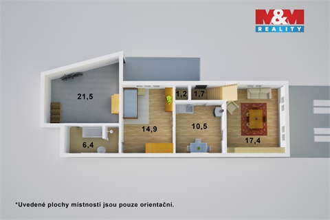 Prodej rodinného domu, 72 m² - 8