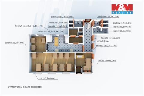 Pronájem obchodních prostor, 100 m² - 4