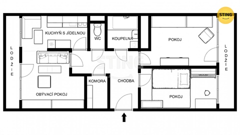 Prodej bytu 3+1, 86 m² 20