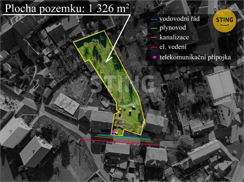 Prodej stavebního pozemku, 1 326 m² - 0