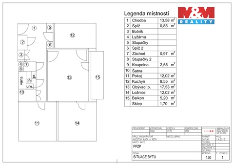 Prodej bytu 3+1, 67 m² - 0