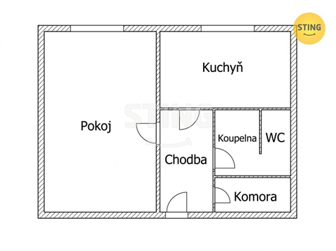 Pronájem bytu 1+1, 41 m² - 12