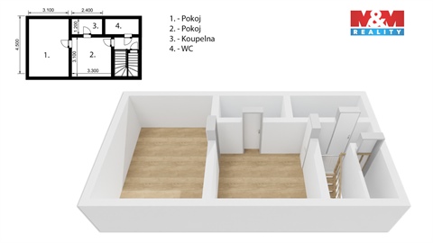 Prodej rodinného domu, 62 m² - 2