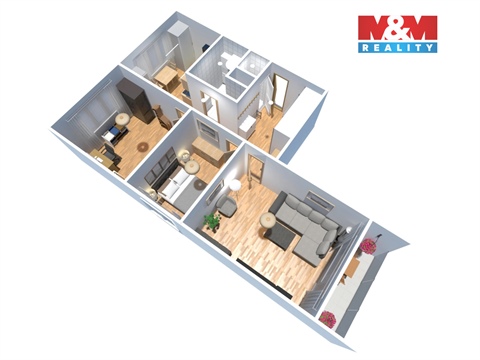 Prodej bytu 3+1, 61 m² 10