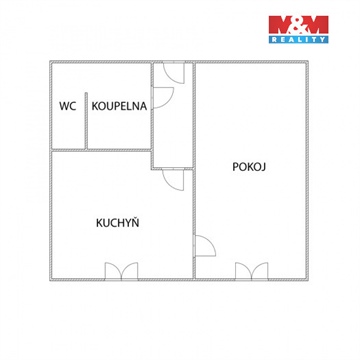 Prodej bytu 1+1, 39 m² - 0