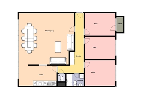 Pronájem bytu 4kk, 107 m² - 0