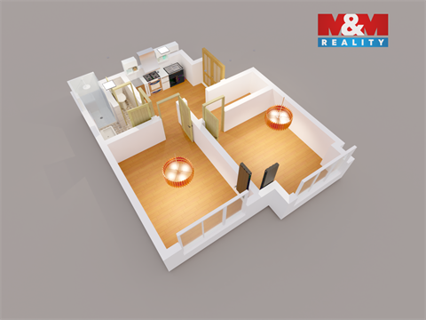 Pronájem bytu 2kk, 53 m² - 6