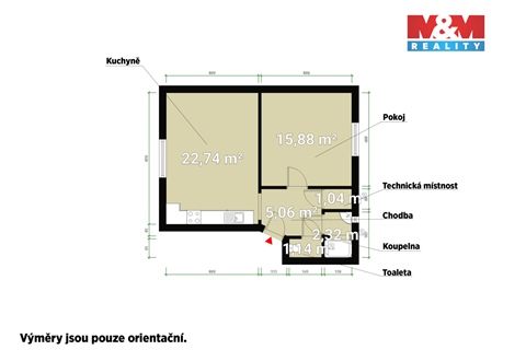 Prodej bytu 2kk, 48 m² 10