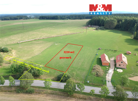Prodej stavebního pozemku, 1 226 m² 0