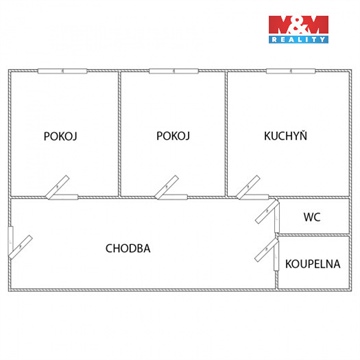 Pronájem bytu 2+1, 49 m² 8