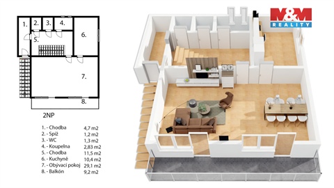 Prodej stavebního pozemku, 1 414 m² 8