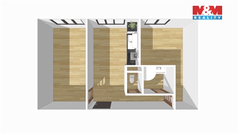 Pronájem bytu 3kk, 65 m² - 2