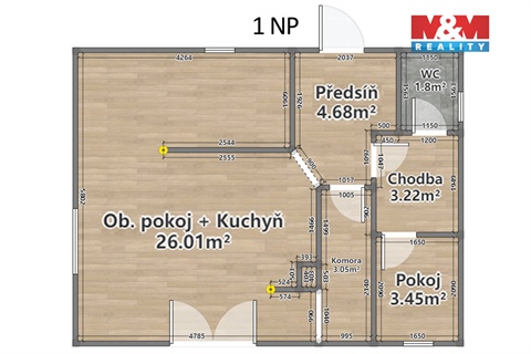 Pronájem rodinného domu, 82 m² 12