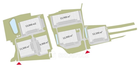 Pronájem skladu / haly, 5 000 m² 2