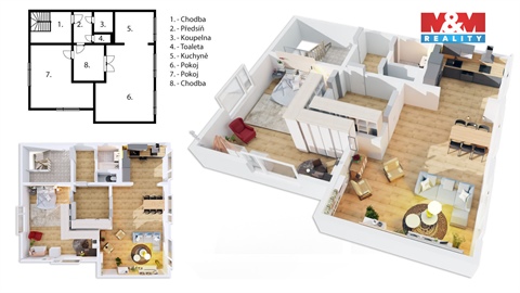 Prodej atypického bytu, 120 m² 2