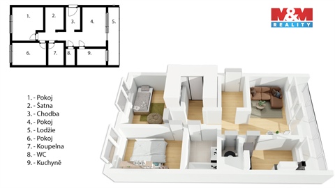 Prodej bytu 3+1, 69 m² - 4