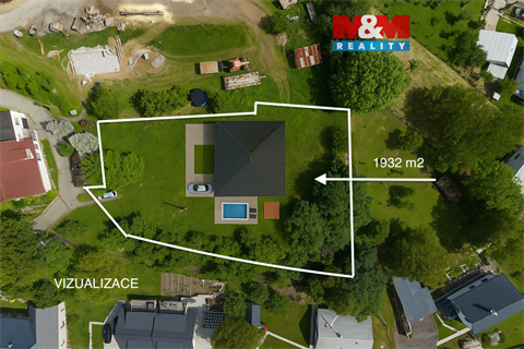 Prodej stavebního pozemku, 1 932 m² 0