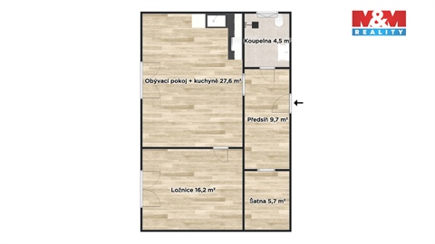 Pronájem bytu 2kk, 63 m² 4