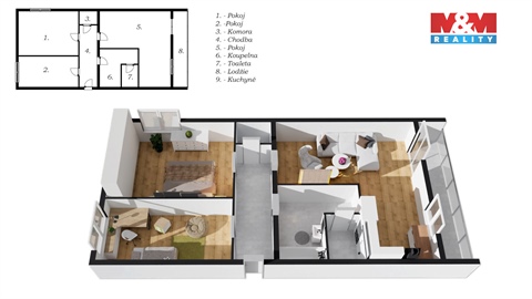 Prodej bytu 3+1, 69 m² - 24
