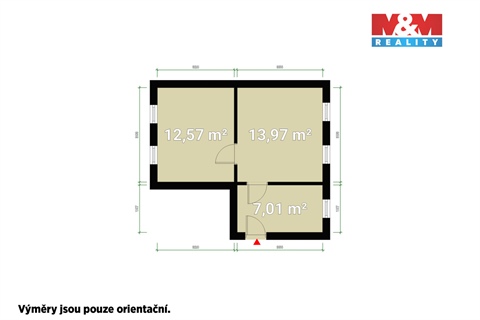 Prodej chaty / chapuly, 33 m² - 0