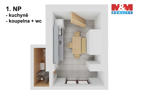 Prodej chaty / chapuly, 59 m² - 14