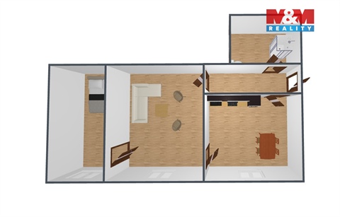 Pronájem bytu 2+1, 52 m² 4