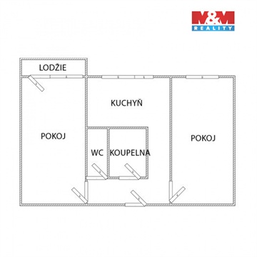 Pronájem bytu 2+1, 54 m² - 6