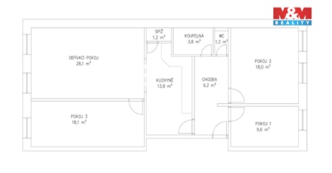 Pronájem bytu 4kk, 122 m² - 8