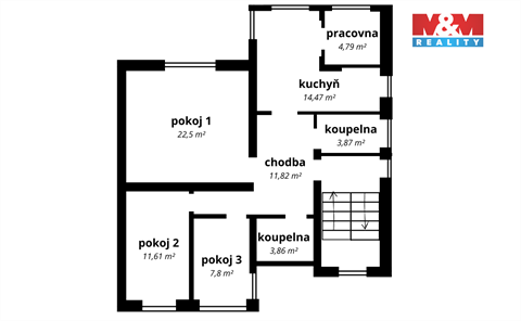 Prodej bytu 4+1, 80 m² 2