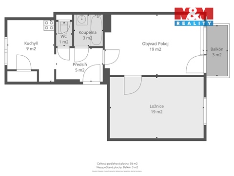 Prodej bytu 2+1, 63 m² 8