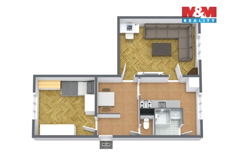 Prodej bytu 2+1, 51 m² 16