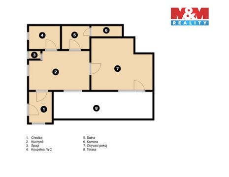 Pronájem bytu 1+1, 50 m² 8