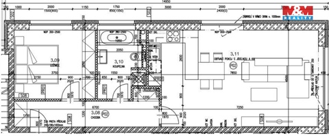 Pronájem bytu 2kk, 61 m² - 2