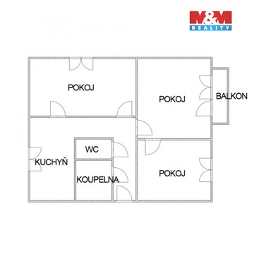Pronájem bytu 2+1, 58 m² 4