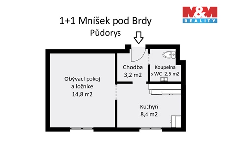 Prodej bytu 1+1, 31 m² - 20
