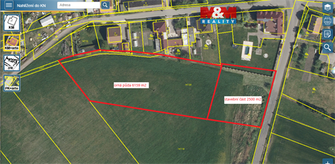 Prodej stavebního pozemku, 2 500 m² 0