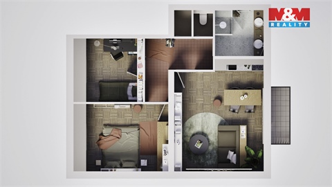 Prodej bytu 3kk, 69 m² 6