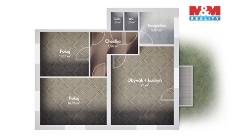 Prodej bytu 3kk, 69 m² - 0