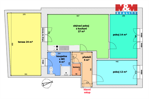 Pronájem bytu 3kk, 65 m² 10