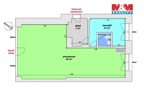 Pronájem obchodních prostor, 90 m² 6