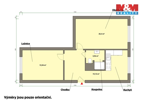 Pronájem bytu 2+1, 64 m² - 4