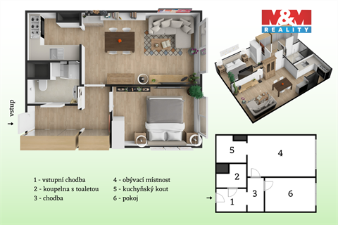 Prodej bytu 2kk, 42 m² - 2