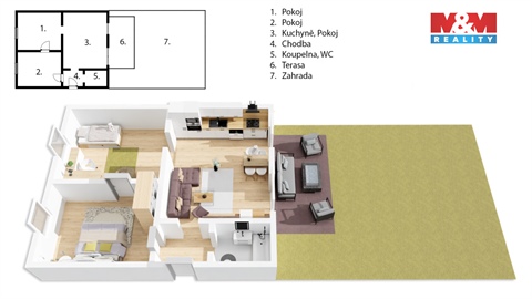 Prodej bytu 3kk, 72 m² - 18