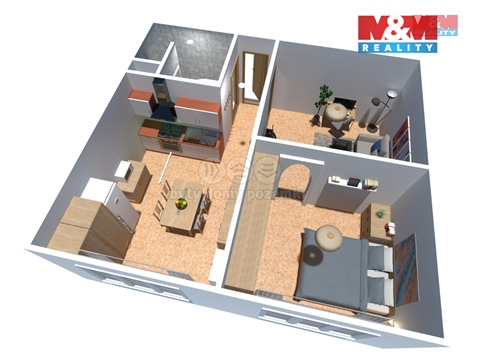 Pronájem bytu 1+1, 39 m² 12