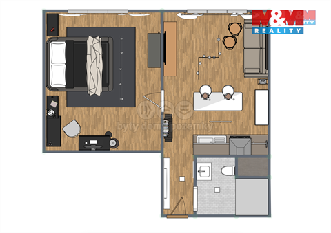 Pronájem bytu 1+1, 35 m² - 8