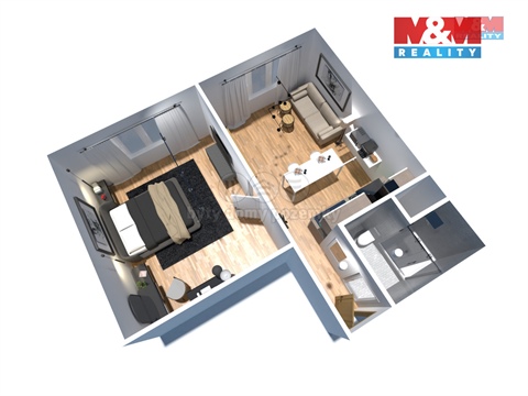 Pronájem bytu 1+1, 35 m² 8