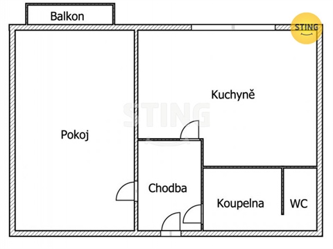 Pronájem bytu 1+1, 56 m² - 10