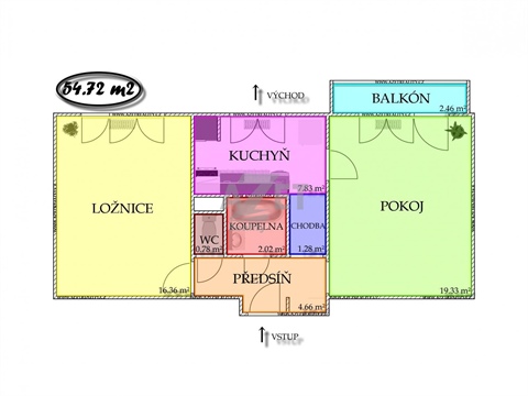 Prodej bytu 2+1, 55 m² - 4