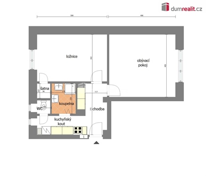 Prodej bytu 2kk, 53 m² - 22